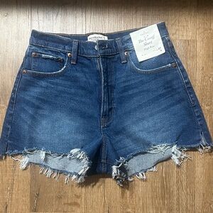 Abercrombie & Fitch Dark Blue Jean Shorts